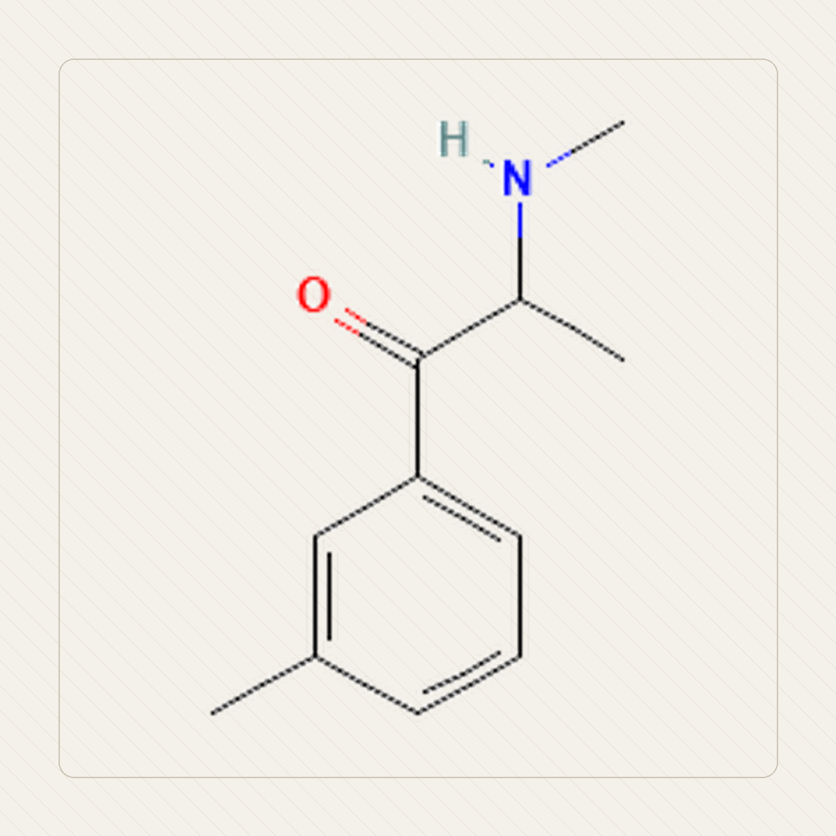 3-MMC, educational illustration of the molecular structure