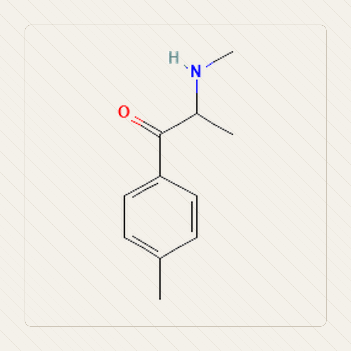 4-MMC, educational illustration of the molecular structure